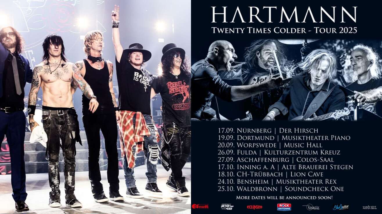 Neu im ROCK ANTENNE Konzertkalender: Guns N' Roses und Hartmann 2025!