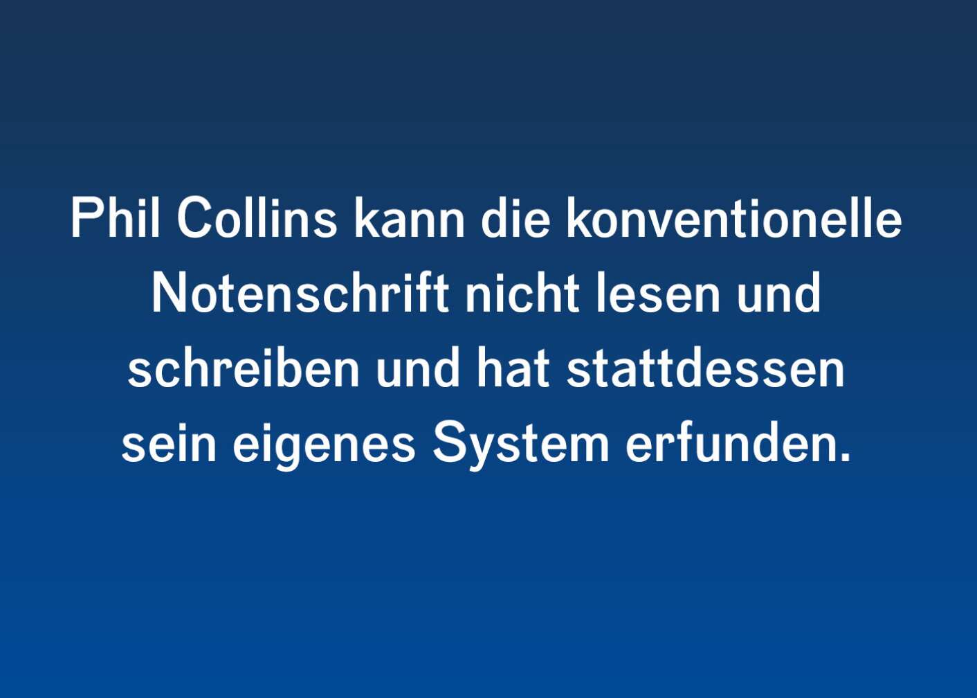 Fakt über Phil Collins