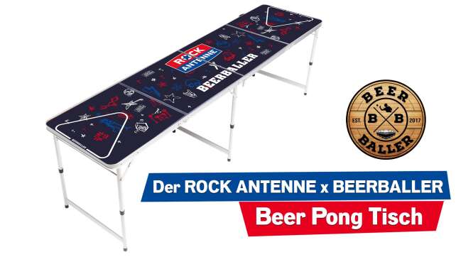 ROCK ANTENNE Beer Pong Tisch