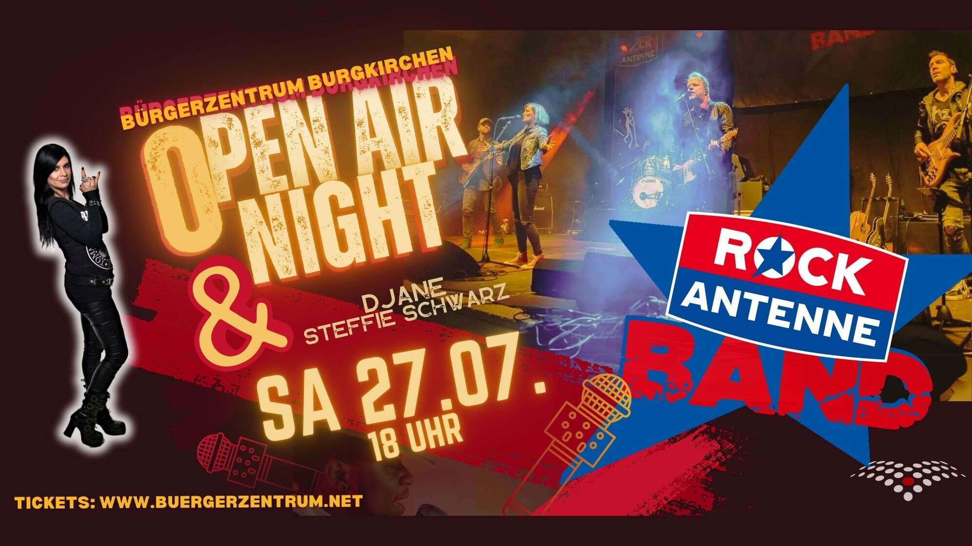 Plakat vom ROCK ANTENNE Open Air Night 2024