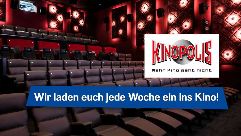 ROCK ANTENNE x KINOPOLIS: Jede Woche Kinotickets abstauben!