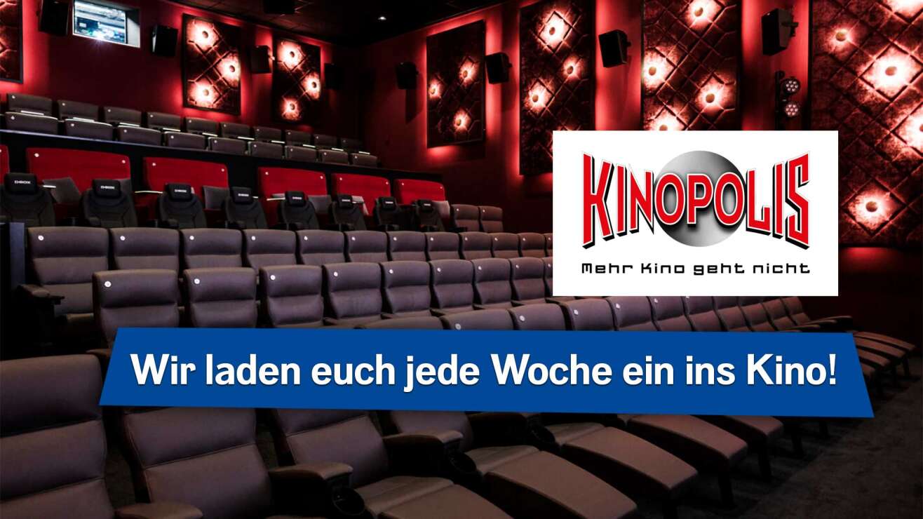 ROCK ANTENNE x KINOPOLIS: Jede Woche Kinotickets abstauben!