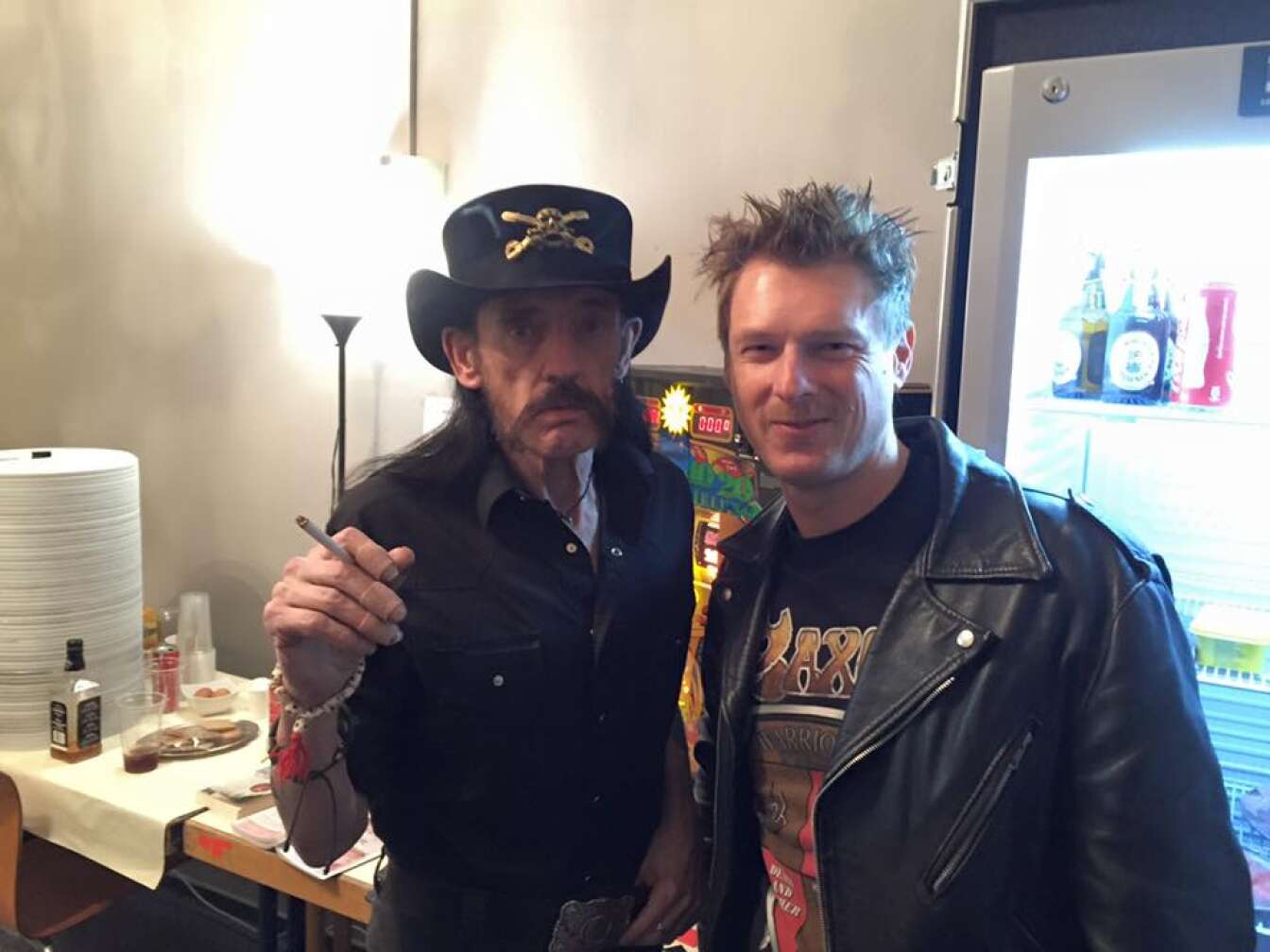 Thomas Moser zusammen mit Lemmy Kilmister