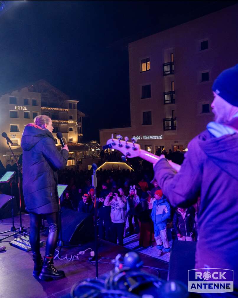 Rock The Mountain 2024 in Samnaun: Die ROCK ANTENNE Band